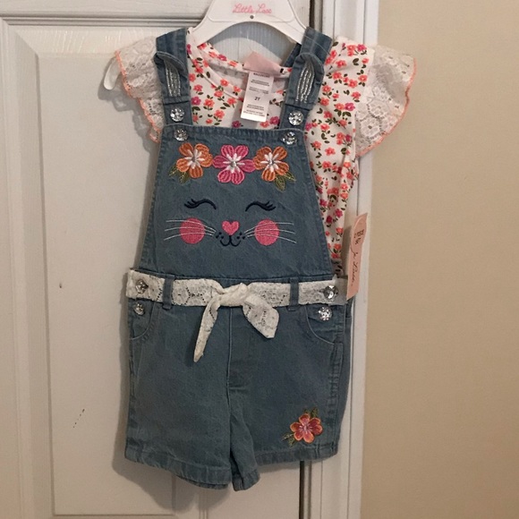 Little girls shorts set